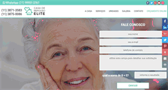 Desktop Screenshot of casaderepousoelite.com.br